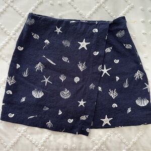 TARGET NAVY BLUE PATTERNED SKORT